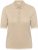 Kaffe Curve Lizzy Contrast Knitted Polo Feather Grey Melange - Polo majice - 