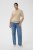 Kaffe Curve Lizzy Contrast Knitted Polo Feather Grey Melange - Polo majice - 