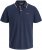 Jack & Jones Blaze Short Sleeve Polo Navy - Polo majice - Moške Polo Majice za Močnejše Postave