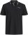 Jack & Jones Blaze Short Sleeve Polo Black - Polo majice - Moške Polo Majice za Močnejše Postave