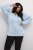 Kaffe Curve Lini Knit Pulover Celestial Blue - Puloverji & jopice - 
