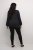 Kaffe Curve Lini Knit Pulover Črna Oyster - Puloverji & jopice - 