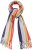 Ulla Popken Ombre Rainbow Stripe Scarf Night Blue - Modni dodatki - 