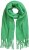 Ulla Popken Trendy Boucle Yarn Fringe Knit Scarf Green - Modni dodatki - 