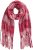 Ulla Popken Plaid Long Fringe Scarf Aubergine - Modni dodatki - 