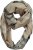 Ulla Popken Plaid Infinity Scarf Brown - Modni dodatki - 