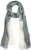 Ulla Popken Two Tone Scarf Grey - Modni dodatki - 