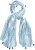 Ulla Popken Greek Stripe Tasseled Scarf Blue - Modni dodatki - 