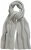 Ulla Popken Garter Stitch Knit Scarf Light Grey Melange - Modni dodatki - 