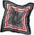 Ulla Popken Silk Scarf Black - Modni dodatki - 