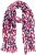 Ulla Popken Geometric Print Scarf Dark Red - Modni dodatki - 