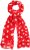 Ulla Popken Polka Dot Scarf Neon Red - Modni dodatki - 