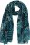 Ulla Popken Leaf Dot Scarf Navy - Modni dodatki - 