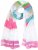 Ulla Popken Pink Lettering Border Print Scarf Snow White - Modni dodatki - 