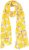 Ulla Popken Lemon Print Scarf Sun Yellow - Modni dodatki - 