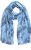 Ulla Popken Circle Print Scarf Blue - Modni dodatki - 