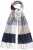 Ulla Popken Checked Fringed Hem Scarf Dark Putty - Modni dodatki - 
