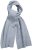 Ulla Popken Ribbed Knit Scarf Light Grey Melange - Modni dodatki - 