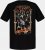 JP1880 KISS Retro Graphic Comfort Fit Band T-Shirt Black - Kratke Majice - Moške kratke majice za močnejše postave