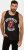 JP1880 Rolling Stones Graphic Band Tank Top Black - Kratke Majice - Moške kratke majice za močnejše postave