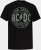 JP1880 AC/DC Graphic Comfort Fit Band T-Shirt Black - Kratke Majice - Moške kratke majice za močnejše postave