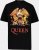 JP1880 Queen Graphic Comfort Fit Band T-Shirt Black - Kratke Majice - Moške kratke majice za močnejše postave