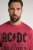 JP1880 AC/DC World Tour Graphic Comfort Fit Band T-Shirt Dark Red - Kratke Majice - Moške kratke majice za močnejše postave
