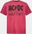 JP1880 AC/DC World Tour Graphic Comfort Fit Band T-Shirt Dark Red - Kratke Majice - Moške kratke majice za močnejše postave