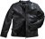 JP1880 Classic Biker Style Leather Jacket Black - Jakne - Moške bunde za Močnejše Postave