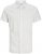 Jack & Jones Breeze Linen Blend Short Sleeve Shirt White - Srajce - Moške srajce za Močnejše Postave