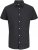 Jack & Jones Breeze Linen Blend Short Sleeve Shirt Black - Srajce - Moške srajce za Močnejše Postave