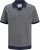 Jack & Jones Ceaston Knit Short Sleeve Sweater Grey/Blue - Puloverji & jopice - Moški Puloverji & Jopice za Močnejše Postave