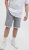 Jack & Jones Rick Icon I.K. GE 063 Shorts Grey Denim - Kratke hlače - Moške Kratke Hlače za Močnejše Postave