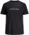 Jack & Jones Lavance Crew Neck T-Shirt Black Beauty - Kratke Majice - Moške kratke majice za močnejše postave