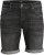 Jack & Jones RICK FOX SHORTS GE 245 Shorts Black Denim - Kratke hlače - Moške Kratke Hlače za Močnejše Postave