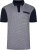 Kam Jeans 5518 Smart Mini Geo-Print Polo Navy - Polo majice - Moške Polo Majice za Močnejše Postave