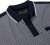 Kam Jeans 5518 Smart Mini Geo-Print Polo Navy - Polo majice - Moške Polo Majice za Močnejše Postave