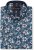 Kam Jeans 6061 Hibiscus Floral Print Short Sleeve Shirt Midnight Blue - Srajce - Moške srajce za Močnejše Postave