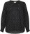 Kaffe Curve Joy Bluza Črna/Bela Pikčasta - Bluze & Tunike - 