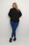 Kaffe Curve Ditta Smock Bluza Globoko Črna - Bluze & Tunike - 