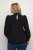 Kaffe Curve Ditta Smock Bluza Globoko Črna - Bluze & Tunike - 