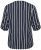 Kaffe Curve Sida Bluza Midnight/Kredna Črtasta - Bluze & Tunike - 