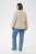 Kaffe Curve Josa Shirt Feather Grey Stripe - Bluzne srajce - 