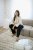 Kaffe Curve Josa Shirt Feather Grey Stripe - Bluzne srajce - 