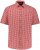 JP1880 Shirt Traditional Checked Short Sleeve Red - Srajce - Moške srajce za Močnejše Postave