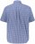 JP1880 Short Sleeve Check Print Traditional Shirt Blue - Srajce - Moške srajce za Močnejše Postave