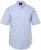 JP1880 Shirt Traditional Short Sleeve Checked Light Blue - Srajce - Moške srajce za Močnejše Postave