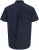 Jack & Jones Henry Slub Short Sleeve Navy - Srajce - Moške srajce za Močnejše Postave