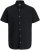 Jack & Jones Breeze Linen Short Sleeve Shirt Black - Srajce - Moške srajce za Močnejše Postave