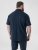 D555 Connor Stretch Cuban Collar Resort Short Sleeve Shirt Navy - Srajce - Moške srajce za Močnejše Postave